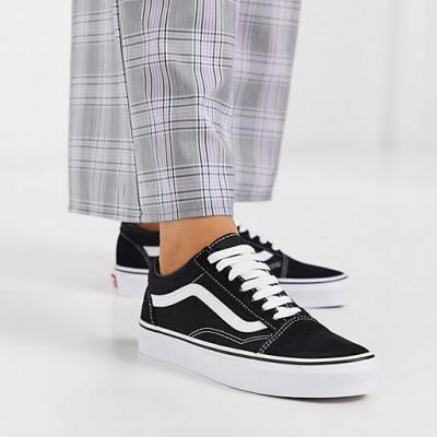 VANS  YT Ward (SUEDE/CANVAS)BLACK/WHITE