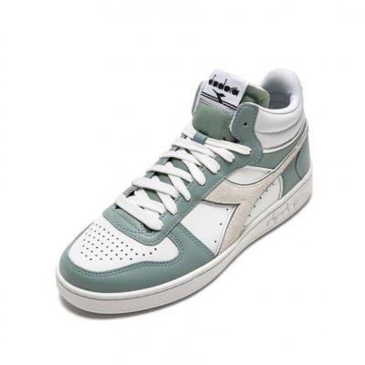 DIADORA DIA MAGIC BASKET DEMI LEATHER WN BIANCO SOSPIRO/VERDE ICEBERG