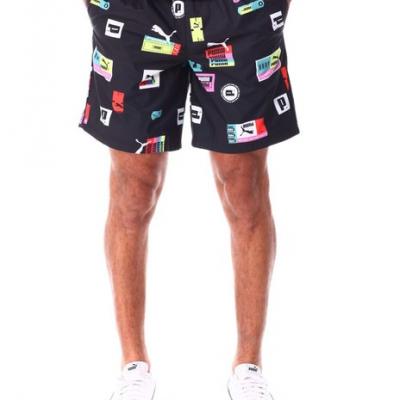 PUMA Brand Love AOP Short,Puma Black,USXS