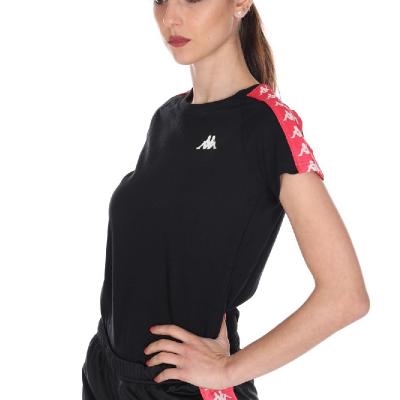 KAPPA T-SHIRT 222 BANDA WOEN BLACK-RED