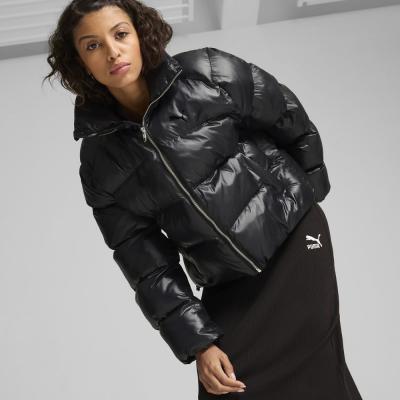 PUMA PUM SHINY PUFFER JACKET PUMA BLACK