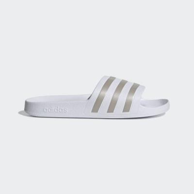 ADIDAS ADILETTE AQUA WHITE/SILVER