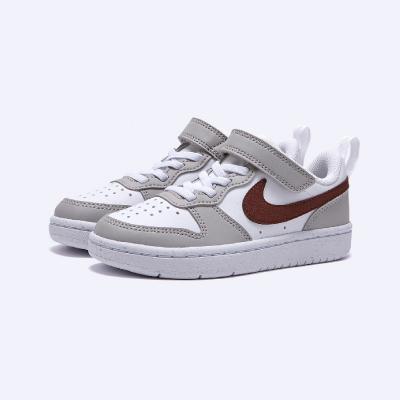 NIKE NIK NIKE COURT BOROUGH LOW RECRAFT WHITE/DARK PONY-LT IRON ORE-WHITE