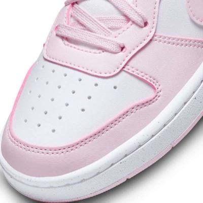 NIKE NIK NIKE COURT BOROUGH LOW RECRAFT WHITE/PINK FOAM