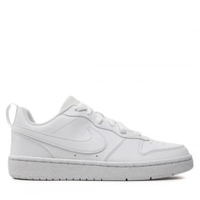 NIKE NIK NIKE COURT BOROUGH LOW RECRAFT WHITE/WHITE-WHITE