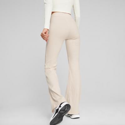 PUMA CLASSICS Ribbed Flared Pants no color