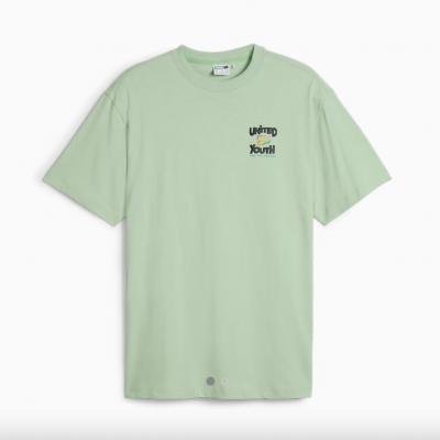 PUMA PUM DOWNTOWN GRAPHIC TEE PURE GREEN