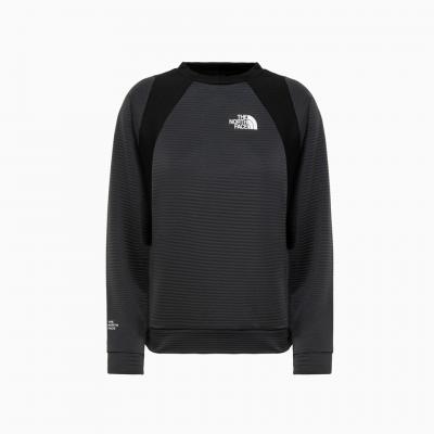 THE NORTH FACE  NTF W MA CREW NECK FLEECE ASPHALT GREY/TNF BLACK