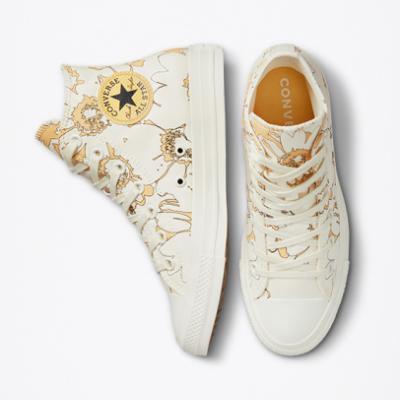 CONVERSE CHUCK TAYLOR ALL STAR SUMMER FLORALS-EGRET/CYBER MANGO/EGRET