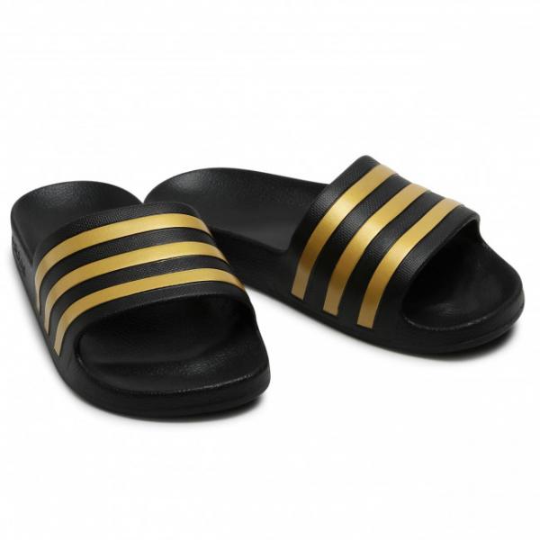 ADIDAS ADILETTE AQUA CBLACK/GOLDMT/CBLACK