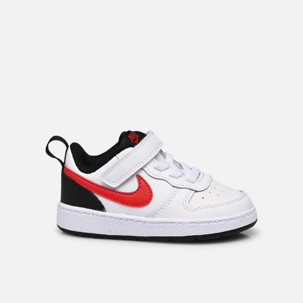 NIKE Nike Court Borough Low 2 WHITE/UNIVERSITY RED-BLACK