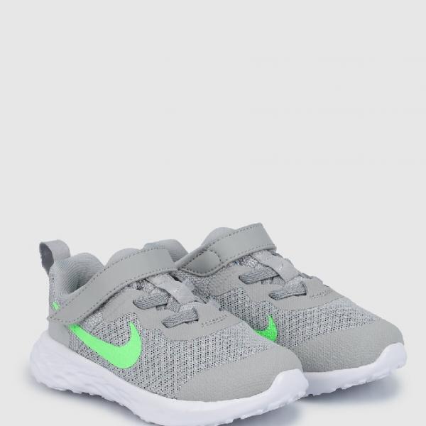 NIKE Nike Revolution 6 LT SMOKE GREY/GREEN STRIKE-DK SMOKE GREY