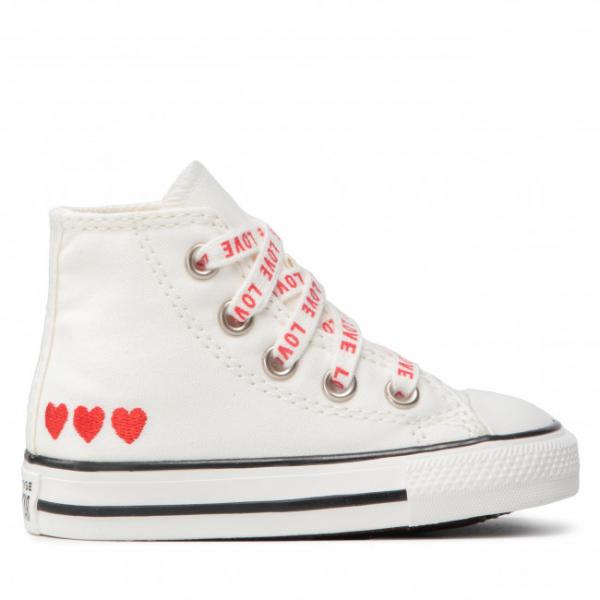 CONVERSE CHUCK TAYLOR ALL STAR-VINTAGE WHITE/UNIVERSITY RED