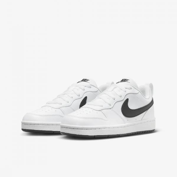 NIKE NIK NIKE COURT BOROUGH LOW RECRAFT WHITE/BLACK