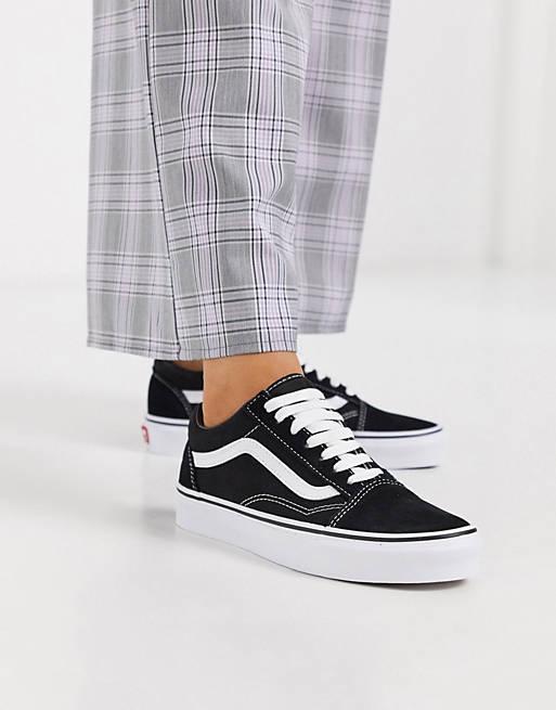 VANS  YT Ward (SUEDE/CANVAS)BLACK/WHITE