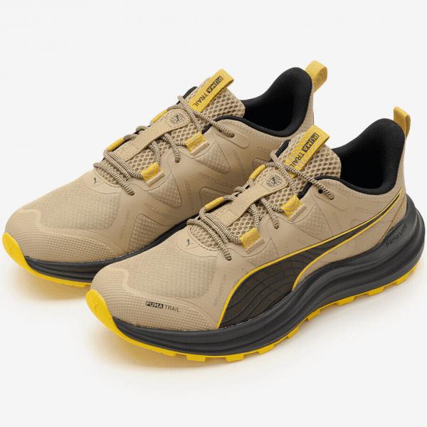 PUMA PUM REFLECT LITE TRAIL PRAIRIE TAN-YELLOW SIZZLE-BLACK