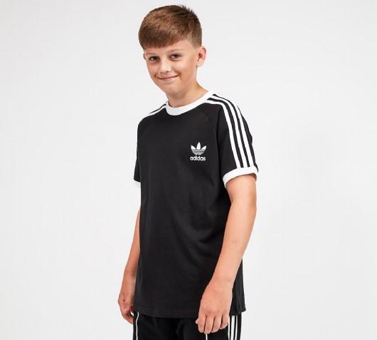 ADIDAS 3STRIPES TEE BLACK/WHITE