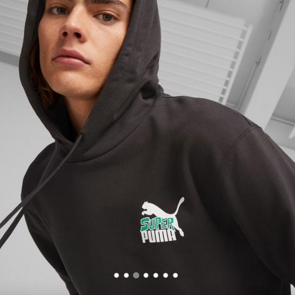 PUMA CLASSICS SUPER PUMA Graphic Hoodie TR Black