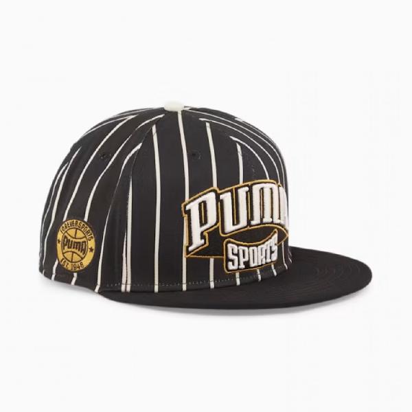 PUMA PUM HOMETOWN HEROES  FLATBRIM CAP BLACK-ARCHIVE GREEN