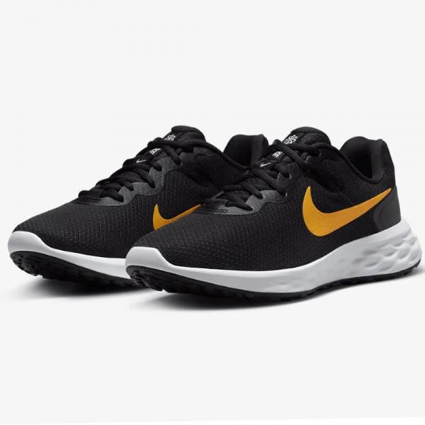 NIKE Nike Revolution 6 Next Nature BLACK/UNIVERSITY GOLD-LIGHT SILVER-WHITE