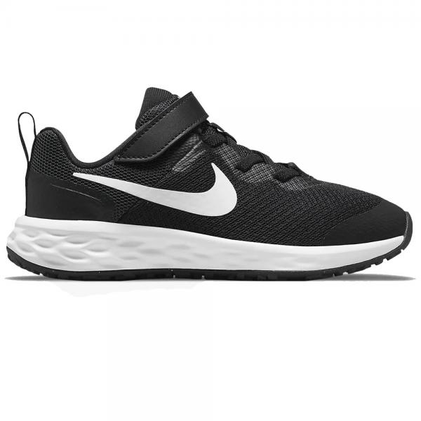 NIKE Nike Revolution 6 BLACK/WHITE-DK SMOKE GREY