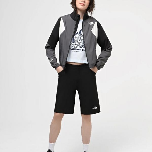 THE NORTH FACE  NTF W MA WIND TRACK TOP ANTHRACITE GREY/WHITE D