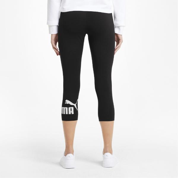 PUMA LEGGINGS 3/4 LOGO BLACK