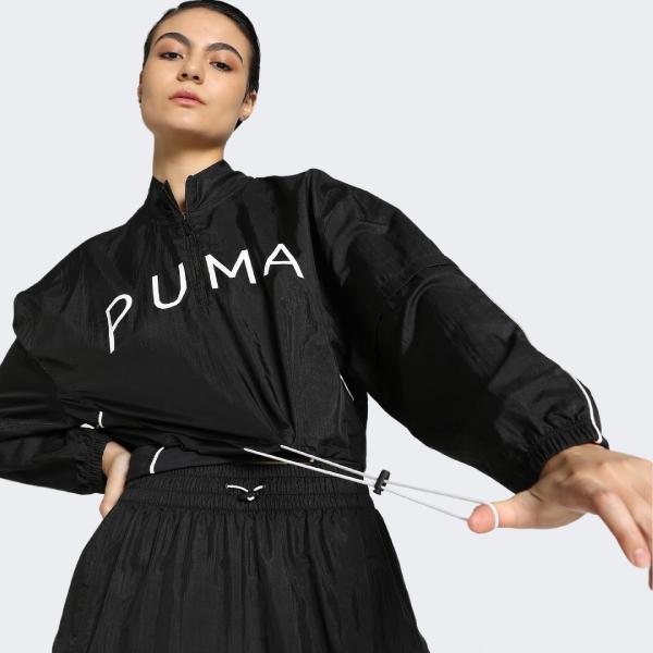 PUMA PUM PUMA FIT MOVE WOVEN JACKET BLACK