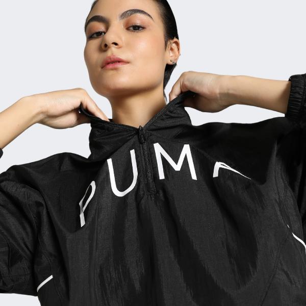 PUMA PUM PUMA FIT MOVE WOVEN JACKET BLACK