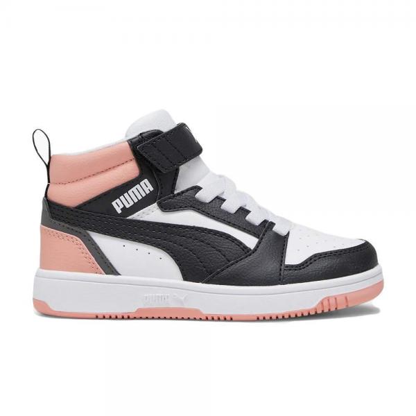 PUMA Puma Rebound V6 Mid AC+ PS White- Black-Poppy Pink