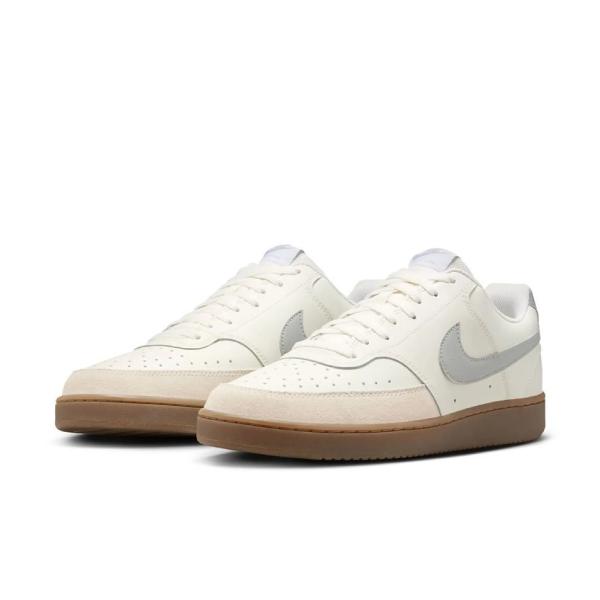 NIKE NIK NIKE COURT VISION LO  SAIL/LT SMOKE GREY-LT OREWOOD BRN-WHITE