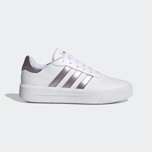 ADIDAS COURT PLATFORM FTWWHT/MAPUME/WONOXI