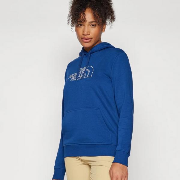 THE NORTH FACE  NTF W DREW PEAK LIGHT HOODIE ESTATE BLUE/WHITE DUNE