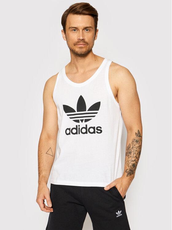 ADIDAS TREFOIL TANK WHITE/BLACK