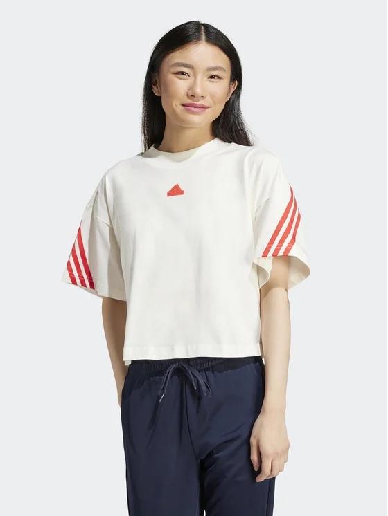 ADIDAS ADI W FI 3S TEE OWHITE/BRIRED