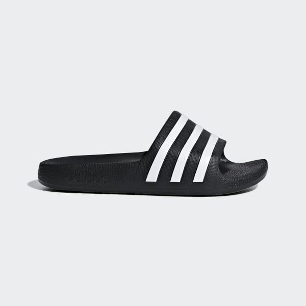 ADIDAS ADILETTE AQUA BLACK/WHITE