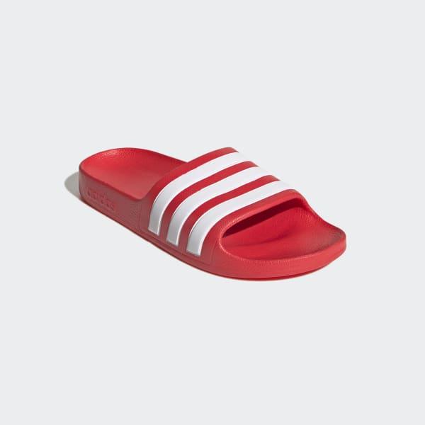 ADIDAS ADILETTE AQUA KIDS RED