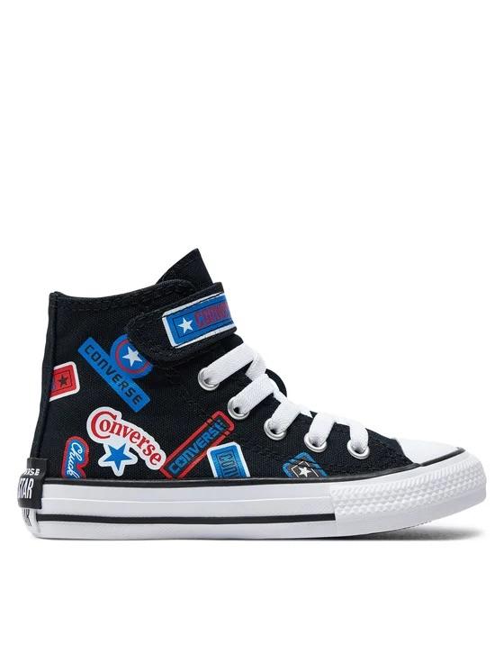 CONVERSE CON CTAS 1V HI BLACK/FEVER DREAM/BLUE SLUSHY