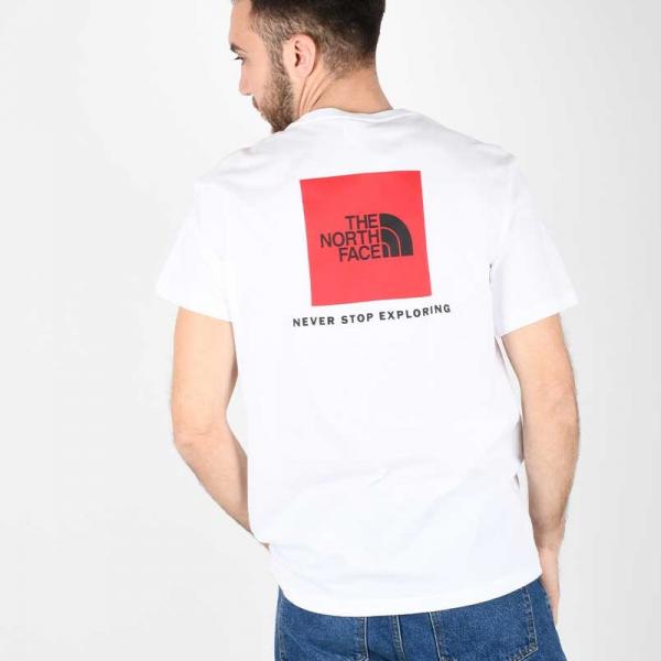 THE NORTH FACE  NTF M S/S REDBOX TEE TNF WHITE