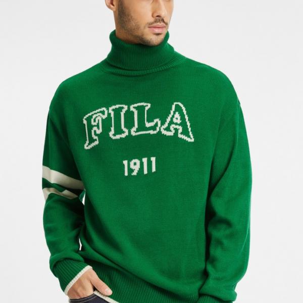 FILA FIL TIRUPATI KNITTED  TURTLE NECK SWEATER VERDANT GREEN