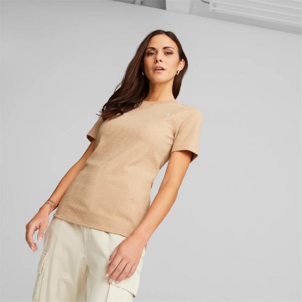 PUMA HER Slim Tee Dusty Tan