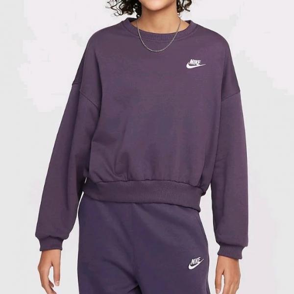 NIKE NIK NIKE SPORTSWEAR CLUB FLEECE DARK RAISIN/WHITE