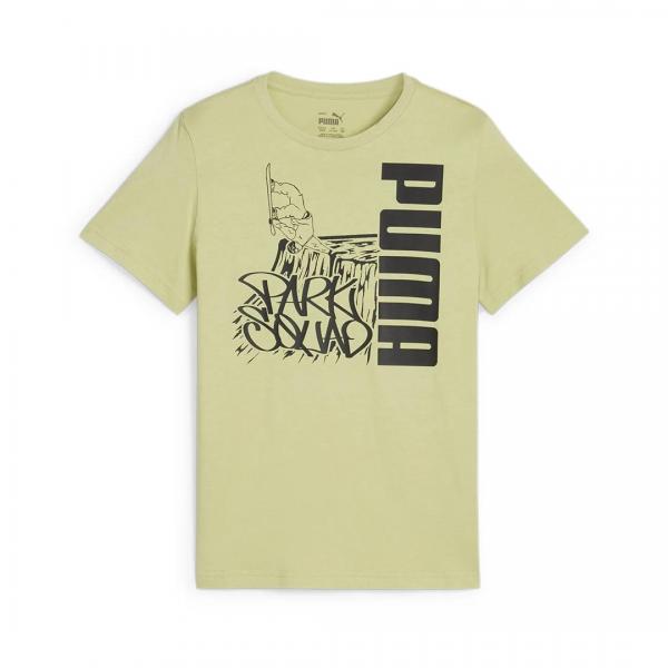 PUMA PUM ESS+ MID90S GRAPHIC TEE B PISTACHIO GREEN