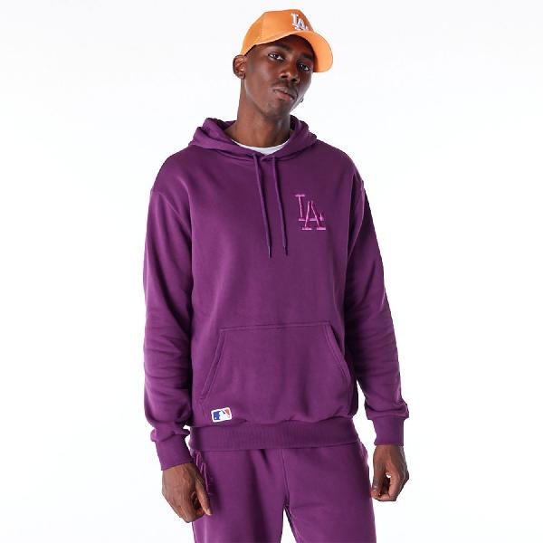 NEW ERA  NEE LEAGUE ESSNTLS OS HOODY LOSDOD DAMMHA DARK PURPLE