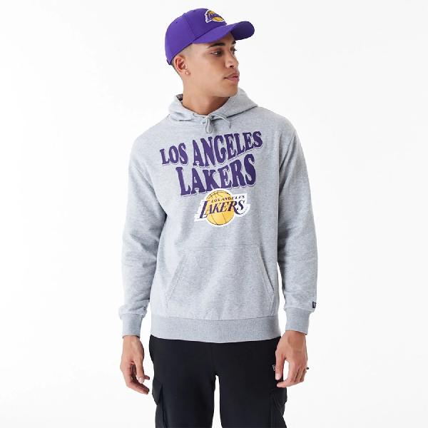 NEW ERA  NEE NBA SCRIPT OS HOODY LOSLAK  HGRTRP GREY MED