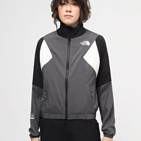 THE NORTH FACE  NTF W MA WIND TRACK TOP ANTHRACITE GREY/WHITE D