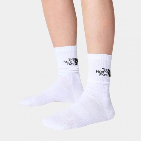 THE NORTH FACE  NTF MULTI SPORT CUSH CREW SOCK 3P TNF WHITE