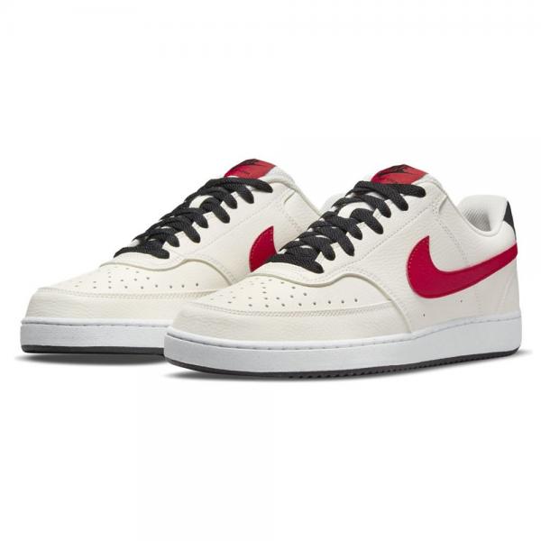 NIKE Nike Court Vision Low Next Nature SAIL/UNIVERSITY RED-BLACK-WHITE