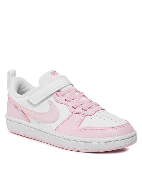 NIKE NIK NIKE COURT BOROUGH LOW RECRAFT WHITE/PINK FOAM