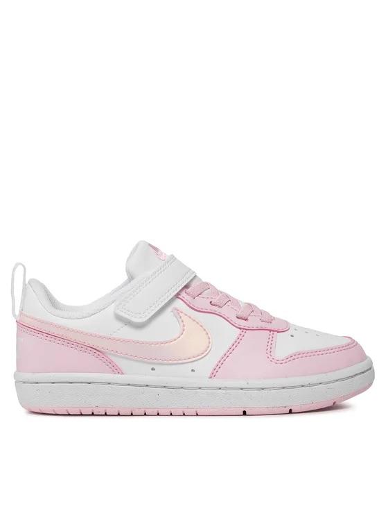 NIKE NIK NIKE COURT BOROUGH LOW RECRAFT WHITE/PINK FOAM